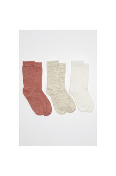 Pack of 3 Pairs of Plain Thermolactyl Socks