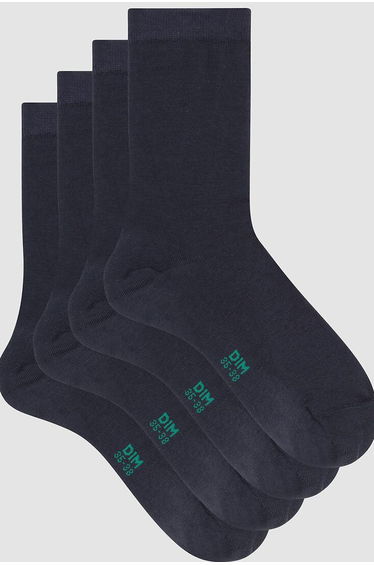 Pack of 2 Pairs of Crew Socks in Organic Cotton