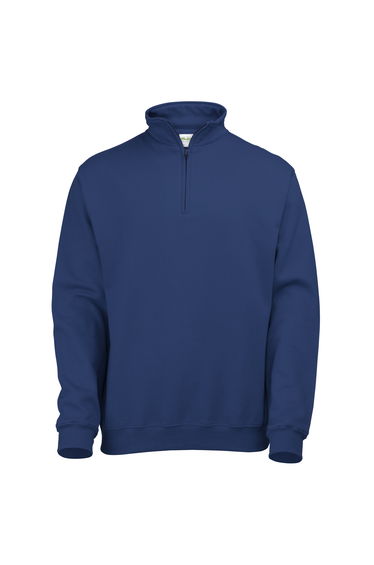 Awdis Mens Plain Sophomore ¼ Zip Sweatshirt - New French Navy