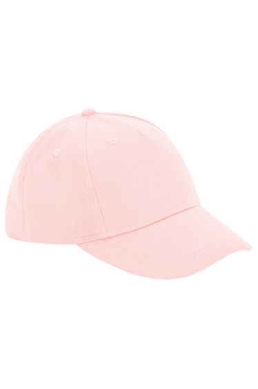 Beechfield Childrens/Kids Organic Cotton 5 Panel Baseball Cap - Powder Pink