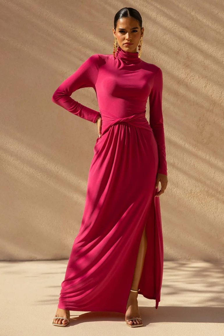 casual wedding dress long sleeve Reception Casual Wedding Dresses A-Line V Neck Long Sleeve Floor Lengt – BL  Dress main image 1