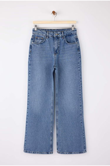 Blue High Waist Wide Leg Wide Leg Jeans product thumbnail 2