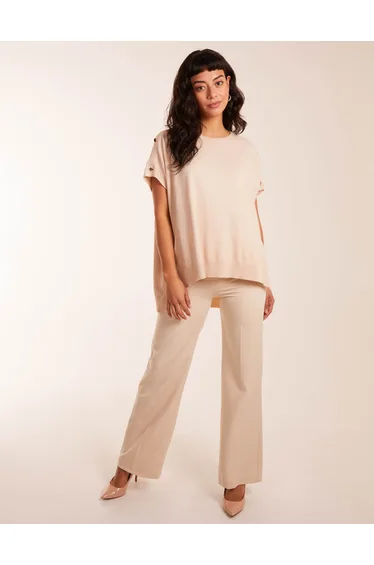 Oversized Button Shoulder Top