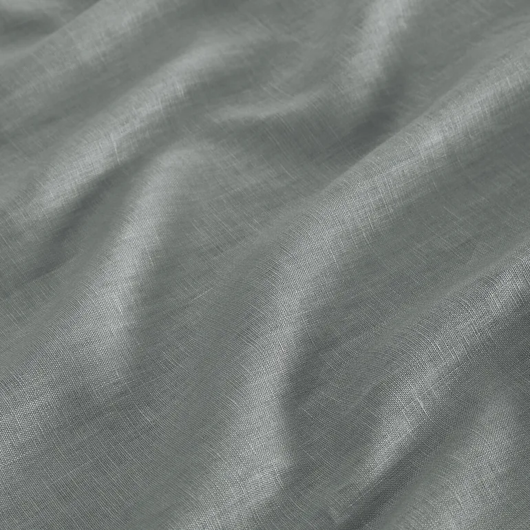 Private Pre-Washed Single Linen Curtain with Eyelets - 7