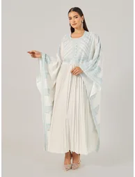 White Maxi Kaftan Dress