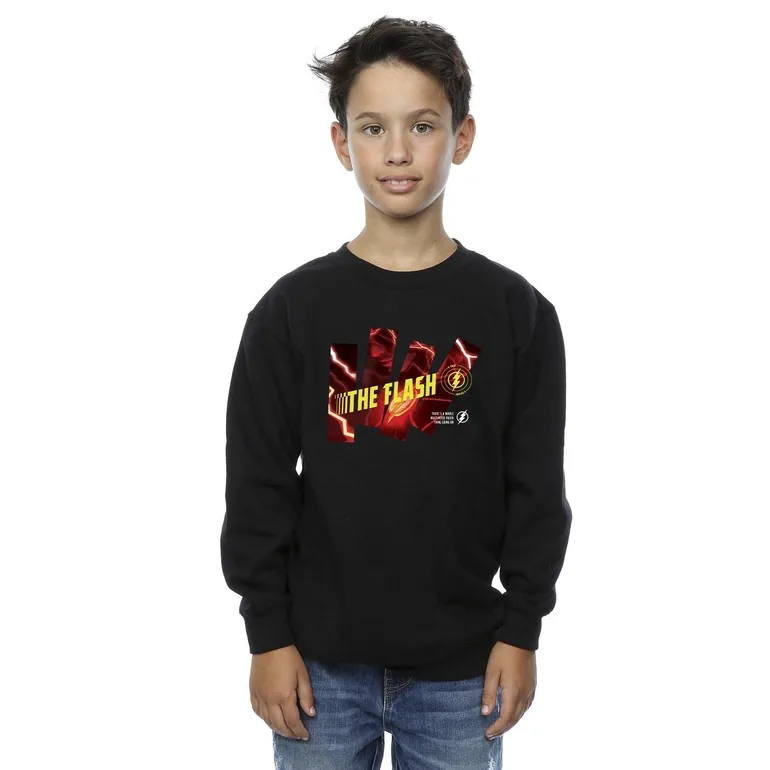 DC Comics Boys The Flash Pillars Sweatshirt - Black - 1