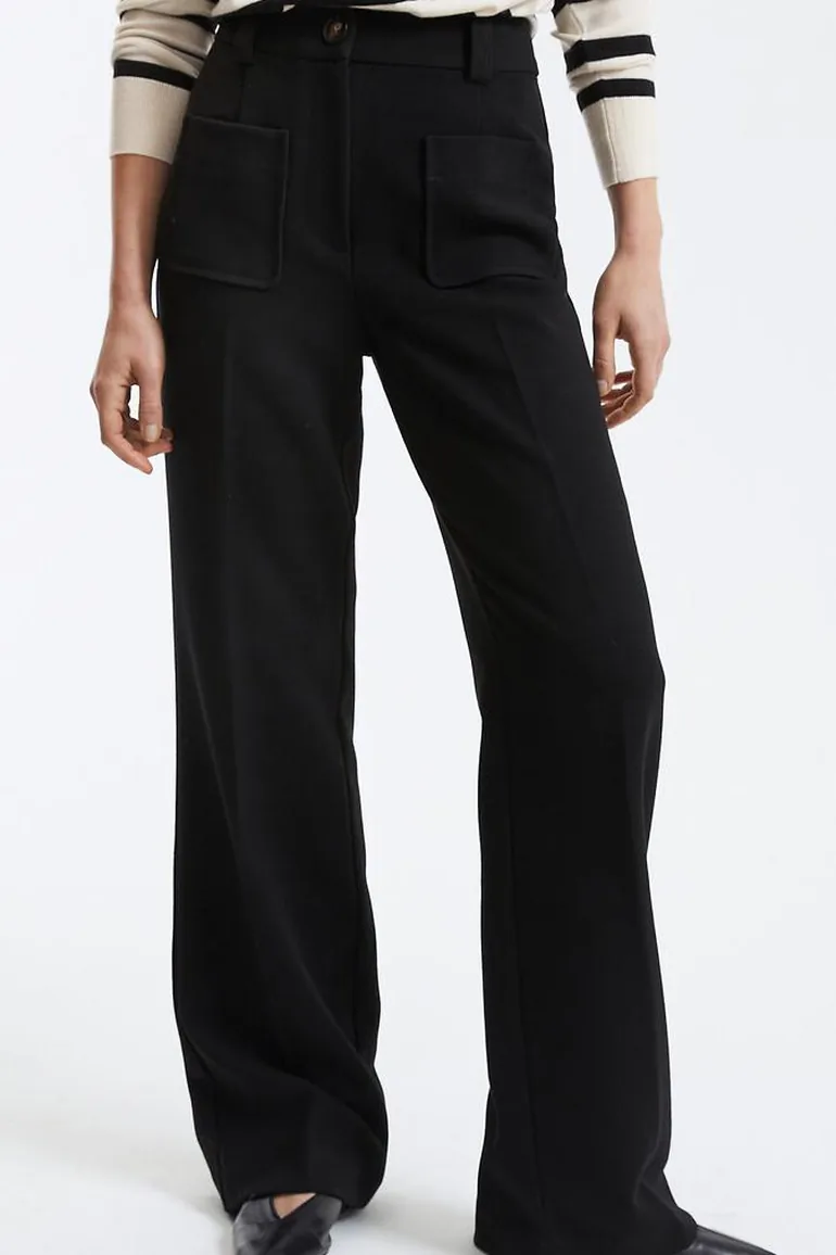 Signatures Felicien Recycled Flared Trousers, Length 32.5"
