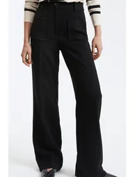 Signatures Felicien Recycled Flared Trousers, Length 32.5"