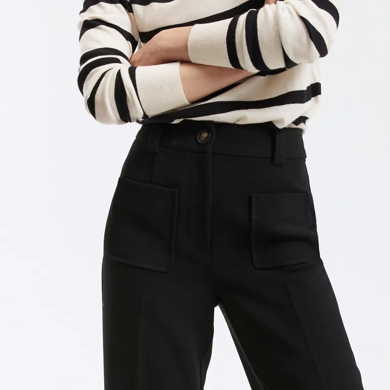 Signatures Felicien Recycled Flared Trousers, Length 32.5" - 3