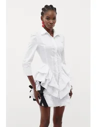 Facundus Tiered Ruffle Puffy Skirt Set - 3