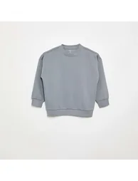 Set of 2 Plain Sweatshirts BROWN - 3
