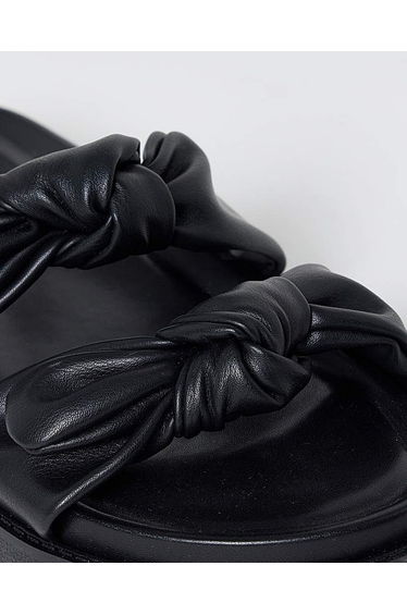 Bow Detail Slider Sandals Extra Wide product thumbnail 2