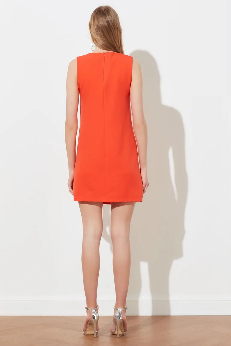Pink Column Mini Shift Dress - 4