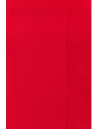 Red Body-Sitting Woven Bustier - 4