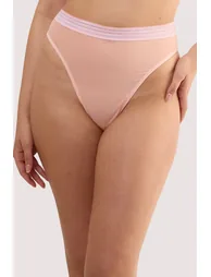 Icon Blush Pink High Waist Thong - 1