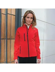 Result Ladies/Womens La Femme® 2 Layer Base Softshell Breathable Wind Resistant Jacket - Red - 1