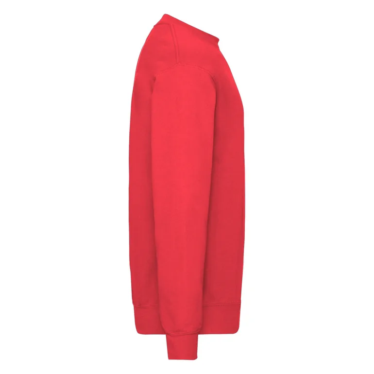 Fruit of the Loom Mens Classic 80/20 Set-in Sweatshirt - Red - 2