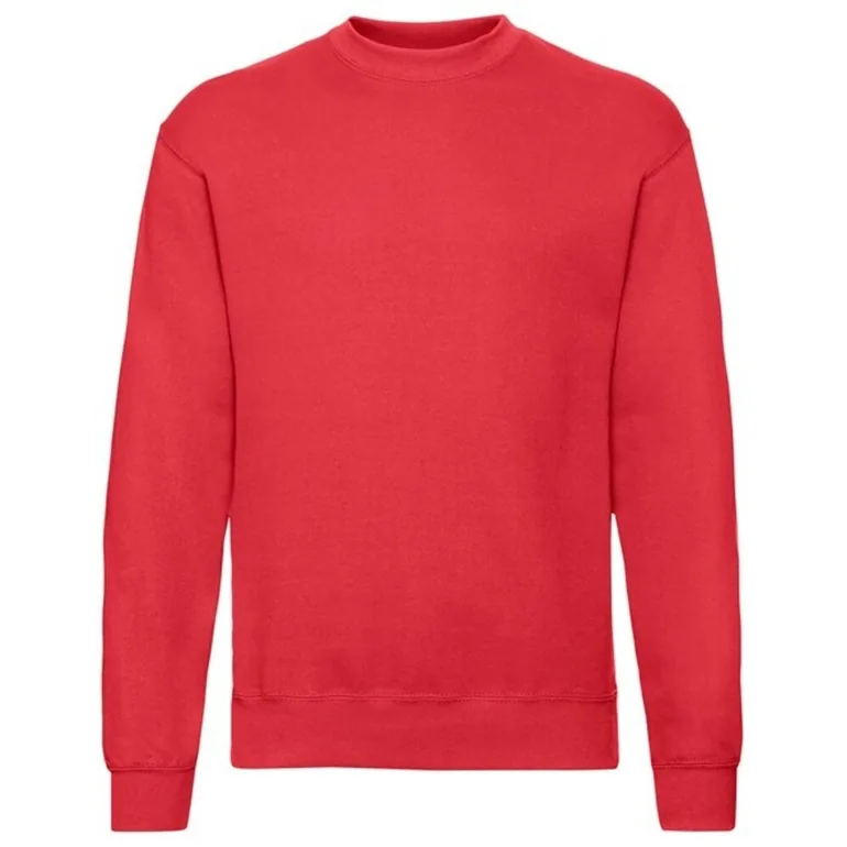 Fruit of the Loom Mens Classic 80/20 Set-in Sweatshirt - Red