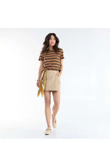 Denim Skort BEIGE