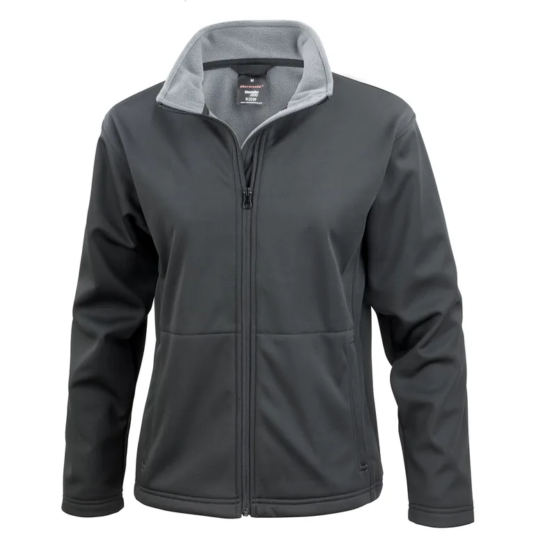 Result Core Womens/Ladies Soft Shell Jacket - Black