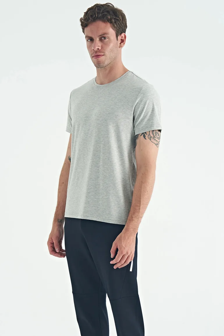TOMMY Men's Cotton Elastane Crew Neck T-Shirt - 3