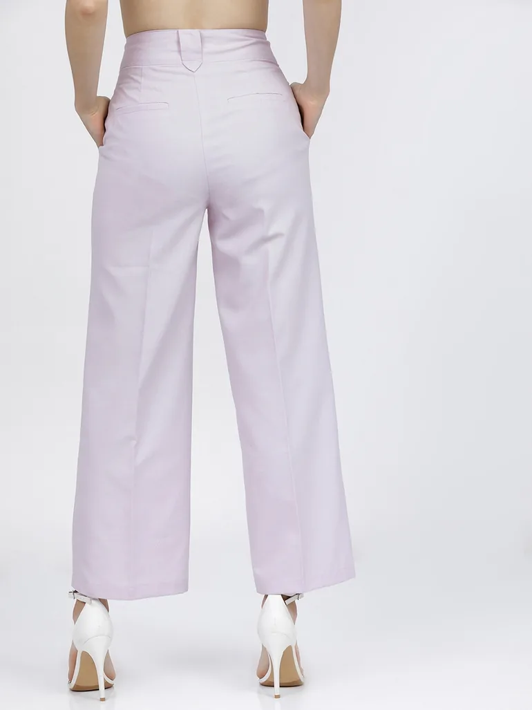 High Rise Flared Trousers - 2