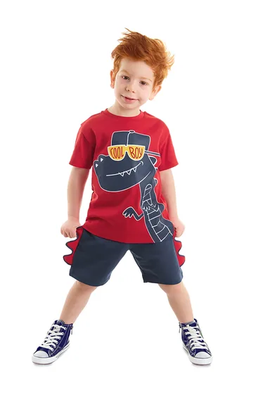 Cool Dino Boy T-shirt Shorts Set