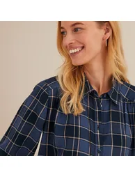 Checked Long Sleeve Shirt - 2