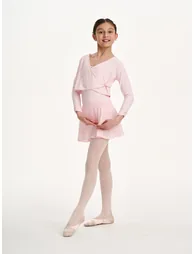 Girls Rhythm Wrap Top in Pink