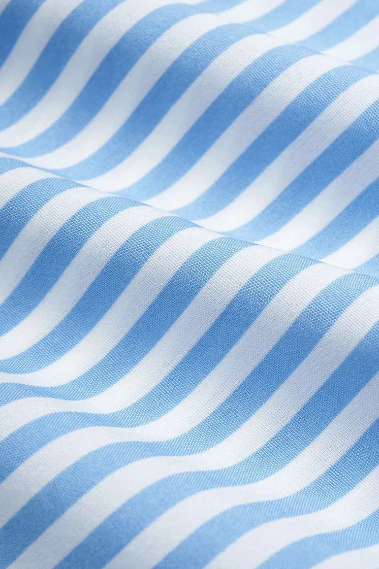 Stripes Print V-Neck Crossed Backless Sleeveless Romper - 3