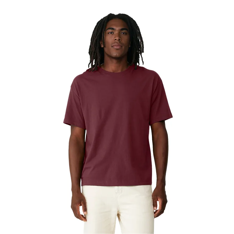 تيشيرت بقصة عريضة - أحمر
