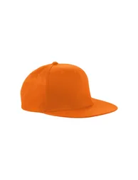 Beechfield Unisex 5 Panel Retro Rapper Cap (Pack of 2) - Orange