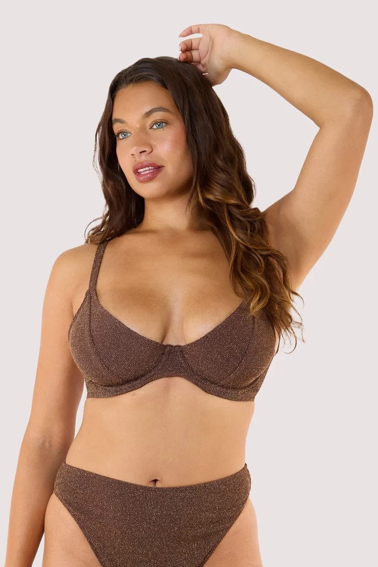 Amber Bronze Underwired Bikini