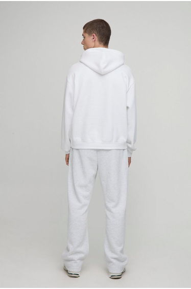 Basic Oversized Boxy Hoodie - white product thumbnail 2