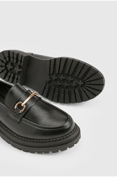 Chunky Bar Trim Loafers - black product thumbnail 4