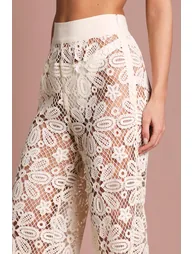 Crochet Wide Leg Wedding Trouser - 2