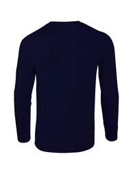Gildan Mens Soft Style Long Sleeve T-Shirt  - Navy - 1