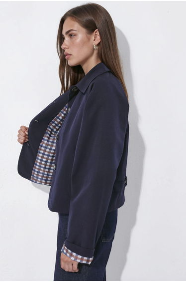 Buttoned Jacket with Plaid Lining product thumbnail 3