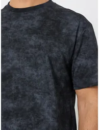 Men Black Printed Relaxed Training T-Shirt - 2