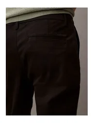 Slim Cotton Stretch Chino Trouser Black - 1