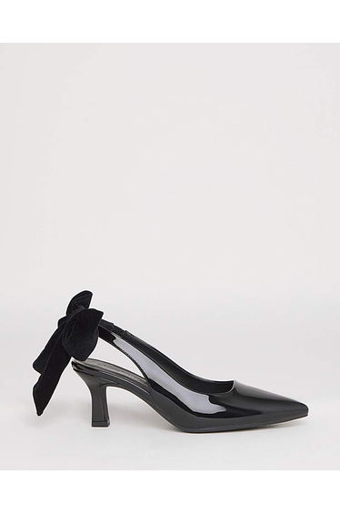 Back Bow Heel Wide Fit