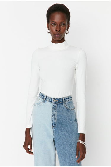 Bodysuit - Ecru - Slim fit