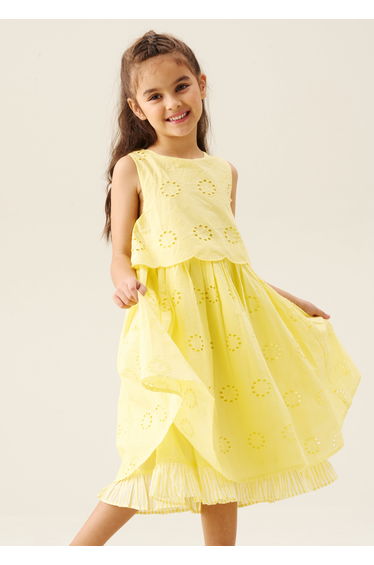 Natalie Broderie Bow Back Dress