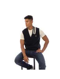 سترة فريد بيري كحلي محبوك بلا أكمام - 3