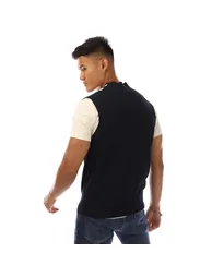 سترة فريد بيري كحلي محبوك بلا أكمام - 2