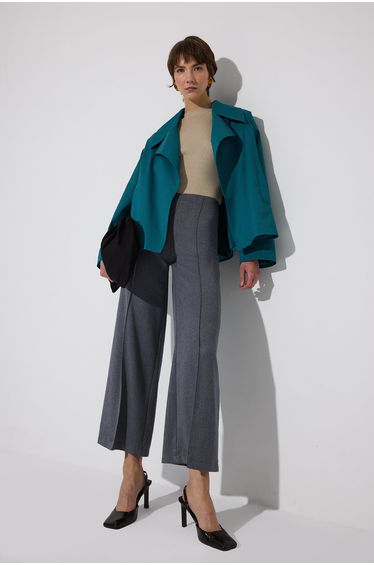 WIDE-LEG PANTS WITH ELASTIC WAISTBAND