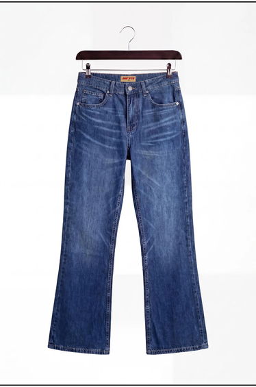 GIESTO Men's Mid-Waist Flare Jeans