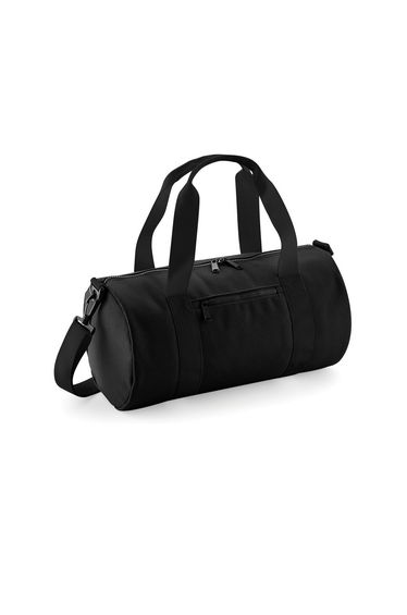 Bagbase Mini Barrel Shoulder Bag (Pack of 2) - Black/Black