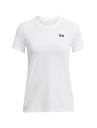 Under Armour Womens/Ladies Tech T-Shirt - White/Black - 1