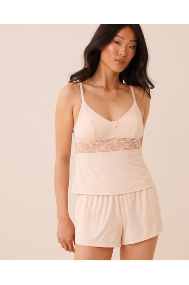 Butterfly Lace Trim Cami